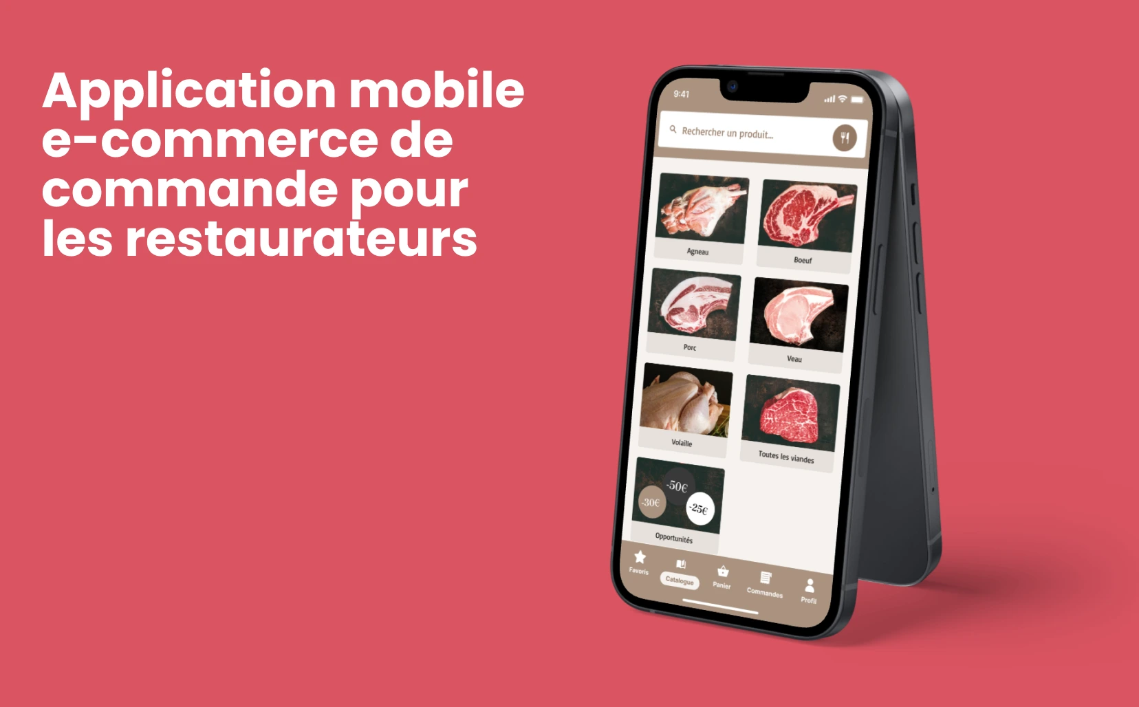 Application mobile e-commerce pour restaurateurs